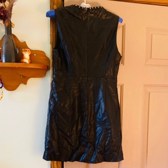Forever 21 Black Leather Rivet Dress - Picture 11 of 12